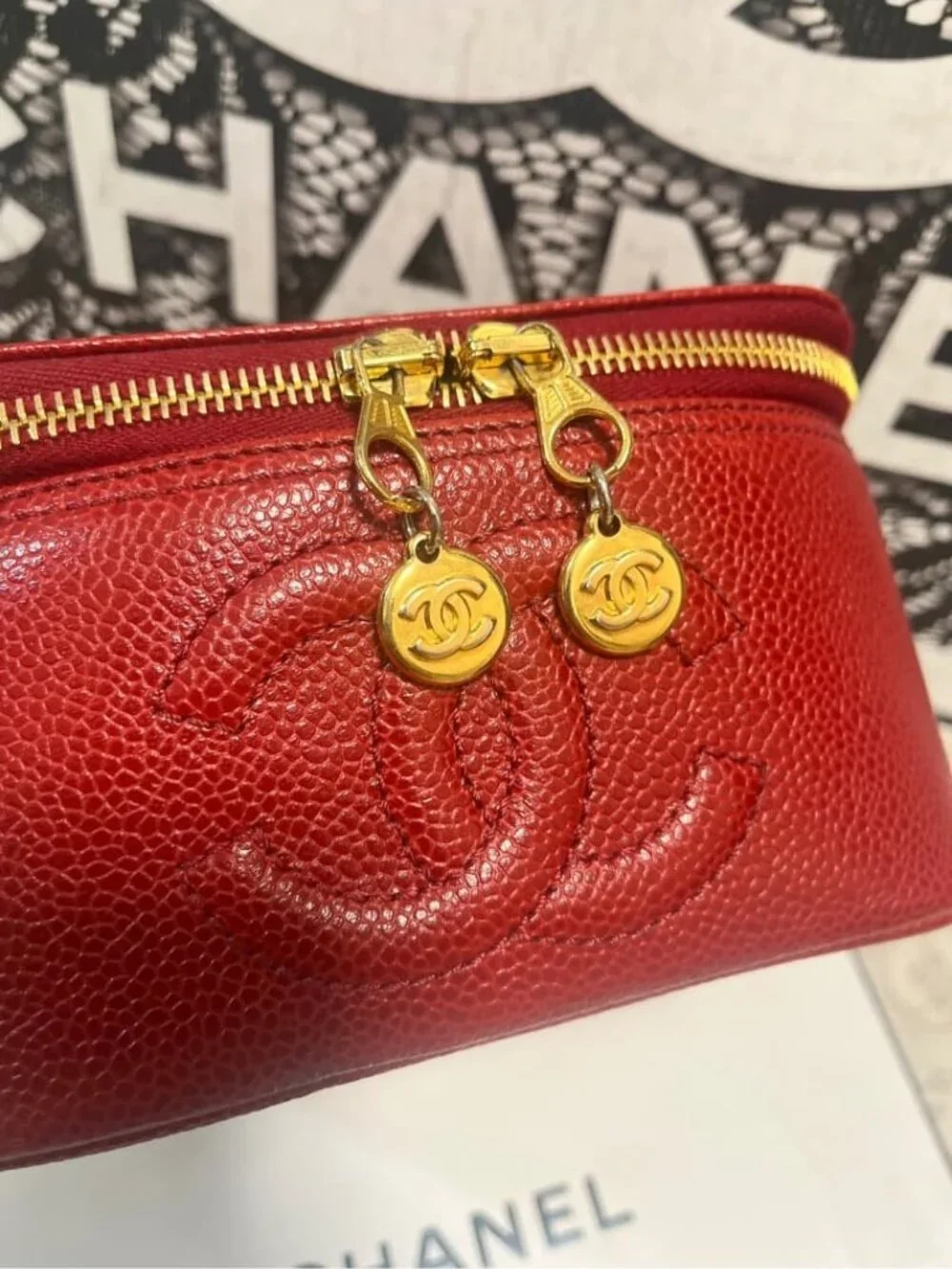 Chanel Vanity Caviar Leather